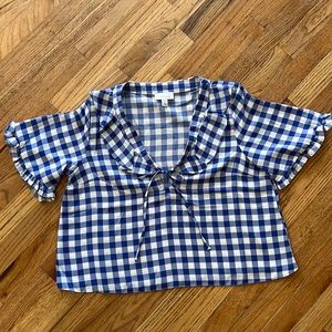 TopShop Blue/White Top